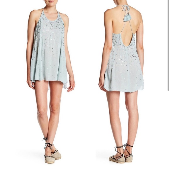 Sparkling Intimately Free People sequin slip dress with tassels! - Picture 3 of 17